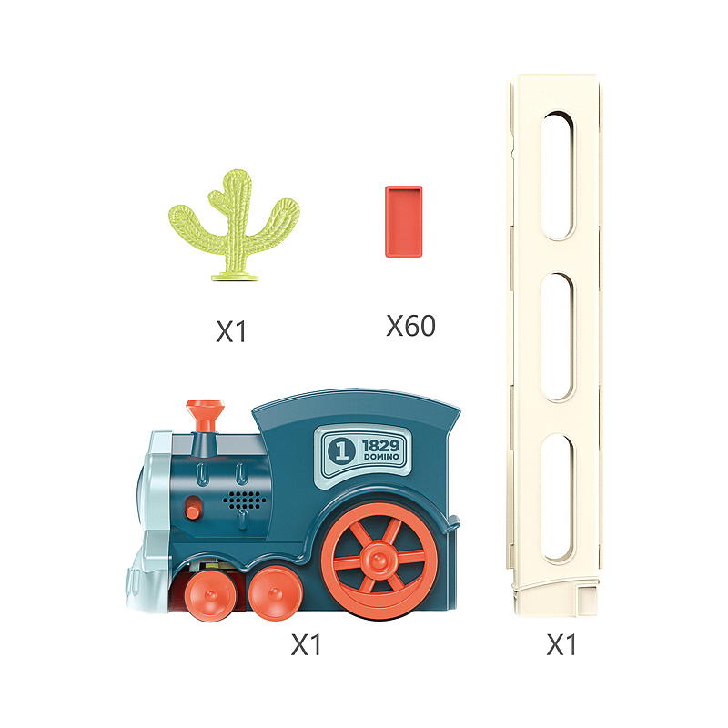 Treno Domino FunToys con 60 pezzi