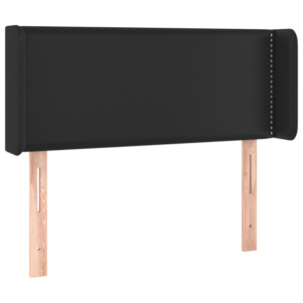 Wezgłowie Czarny 83 x 16 x 78/88 cm Sztuczna skóra vidaXL