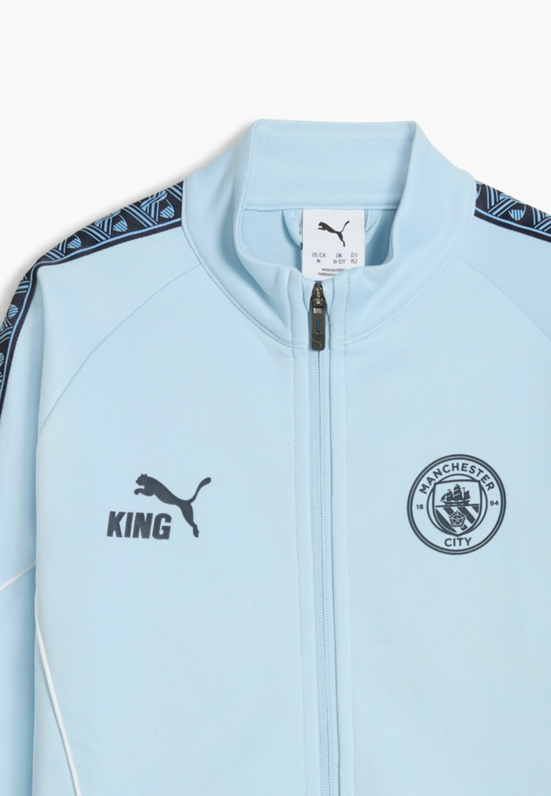 Puma MANCHESTER CITY KING ANTHEM - Klubové oblečenie - strieborná sky deep navy