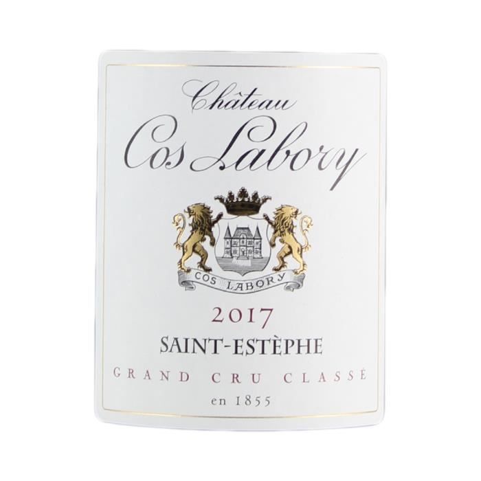 Château Cos Labory Saint-Estèphe 5º Cru Classé Tinto 2017 - Caja de 3 botellas de 75 cl - Vino tinto Bordeaux AOC - 16,5% vol. (aproximadamente 20% vol.)