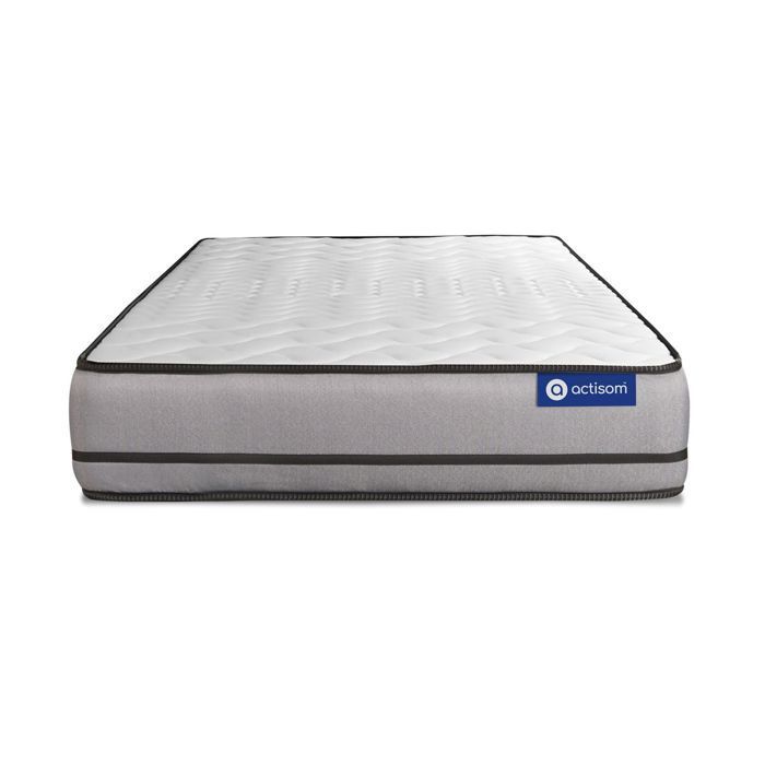Conjunto de colchão e base de cama 90x200 cm - Base de cama cinza (requer montagem) - Actiflex Night