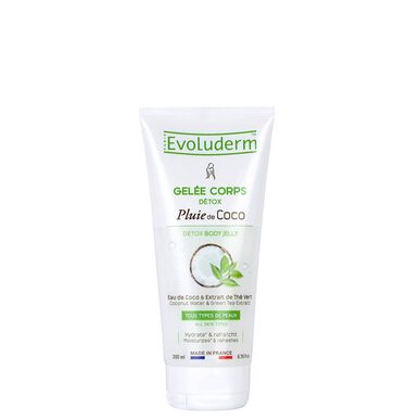 Evoluderm Detox Bodylotion Gel med kokosolje 200 ml