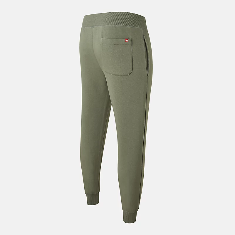NB Herrenhose mit kleinem Logo – DÜSTES OLIVGRÜN