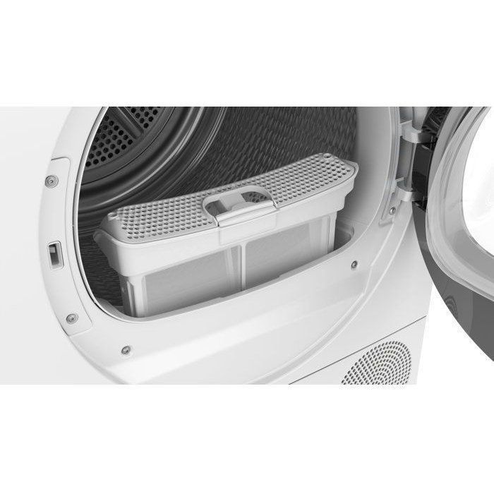 Secadora con bomba de calor BOSCH Serie 6 WQG13500FR - 9 kg - Inducción - 60 cm de ancho - Clase D - Blanca