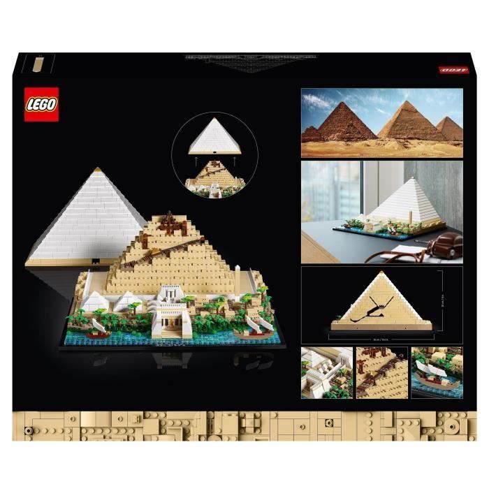 LEGO® 21058 Architettura La Grande Piramide di Giza, Kit di modellismo creativo, Monumento mondiale e decorazione