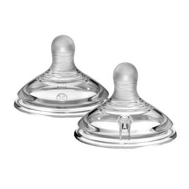 Smoczki Tommee Tippee o zmiennym przepływie, naturalny start 2 sztuki 2 sztuki