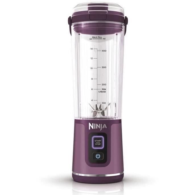 Freidora de aire portátil NINJA CRISPI - 1,4 L y 3,8 L - 4 programas - 1700 W - Azul + Licuadora portátil Blast de regalo (morada)