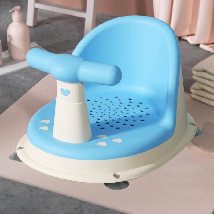 Vvikizy Siège de bain Bébé Réglable Ergonomique Antidérapant avec Ventouses Puissantes