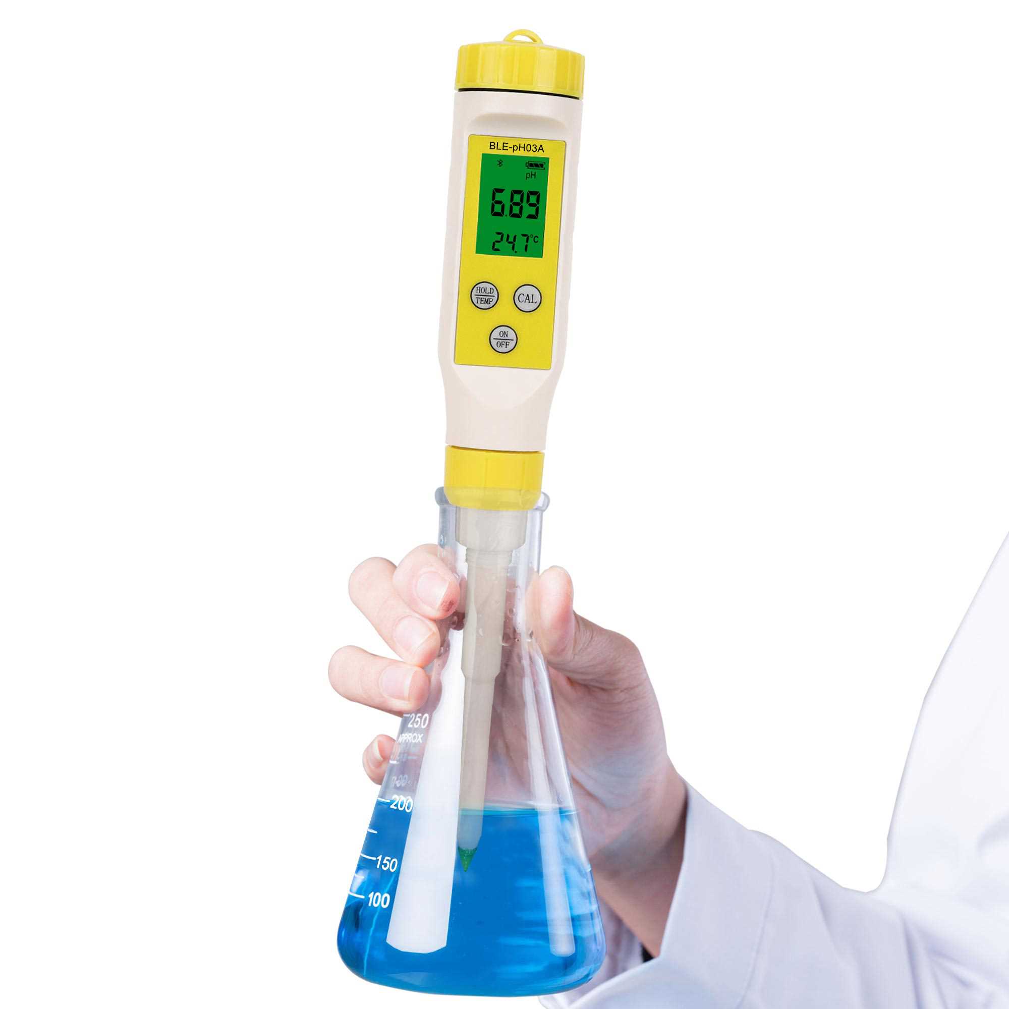 testeur de pH alimentaire pour fruits, fromages, viandes et pâtes