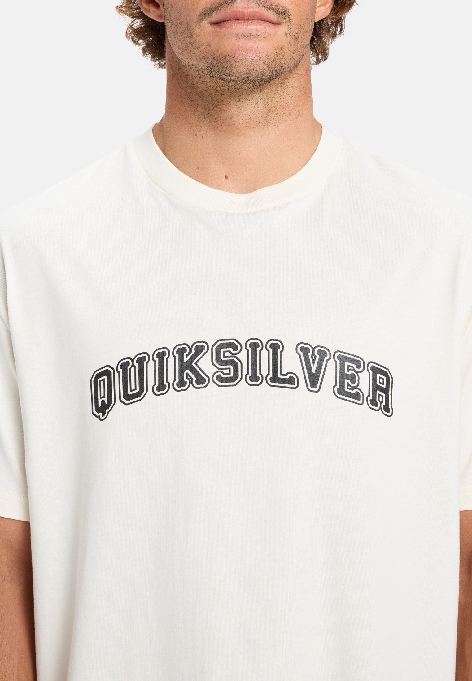 Quiksilver ADDIO - T-shirt stampata - bianco neve