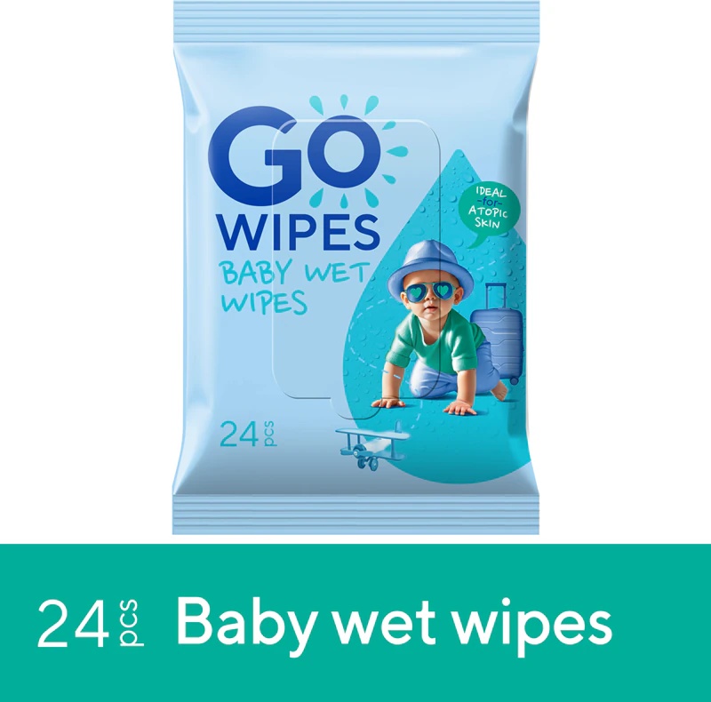 GoWipes Baby Wet Wipes maigas mitrās salvetes bērniem sausai un atopiskai ādai