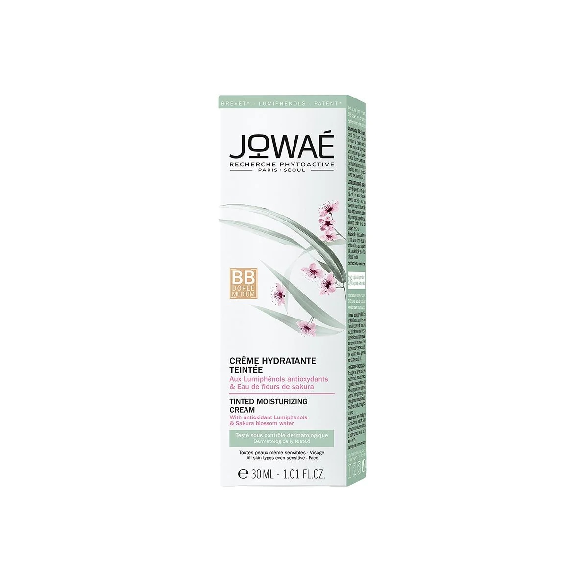 JOWAE Jowaé Golden Tinted Moisture Face Cream 30 ml Hydraterende en egaliserende werking