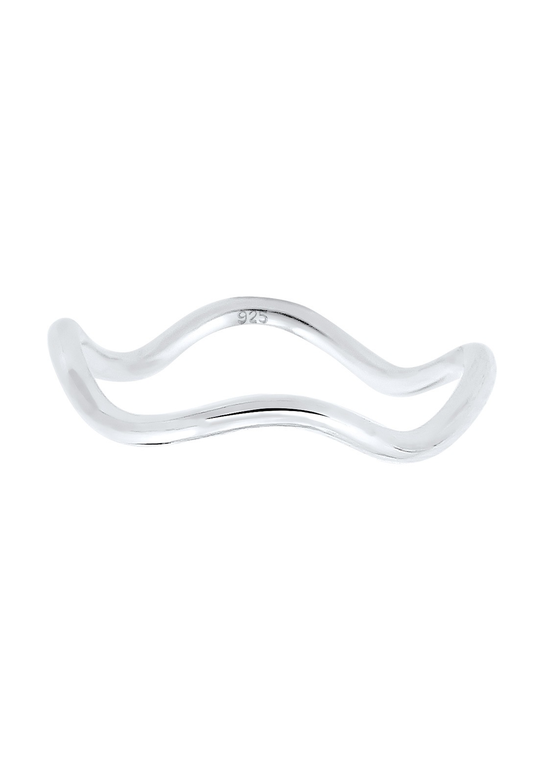 Elli Femmes Vagues Minimaliste Géo Tendance en Argent Sterling 925