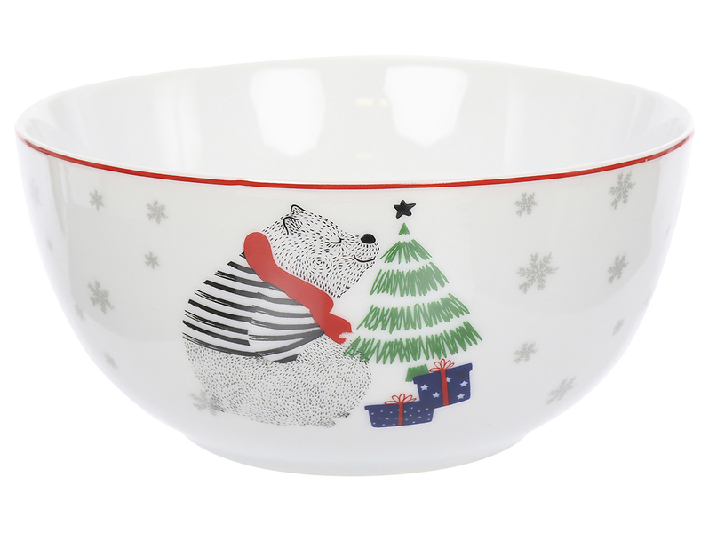 Miska niedźwiadek Winter Friends 300 ml wielokolorowa