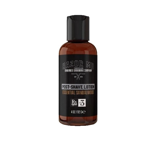 Loción para después del afeitado Razor MD con sándalo, 112 g