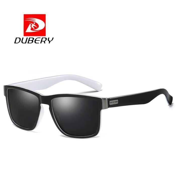 Lunettes de soleil polarisées DUBERY carrées miroir UV400 pour homme - style conducteur