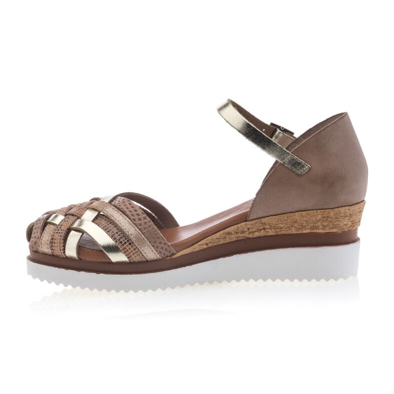 Brune sandaler / sko med åpen tå til dame