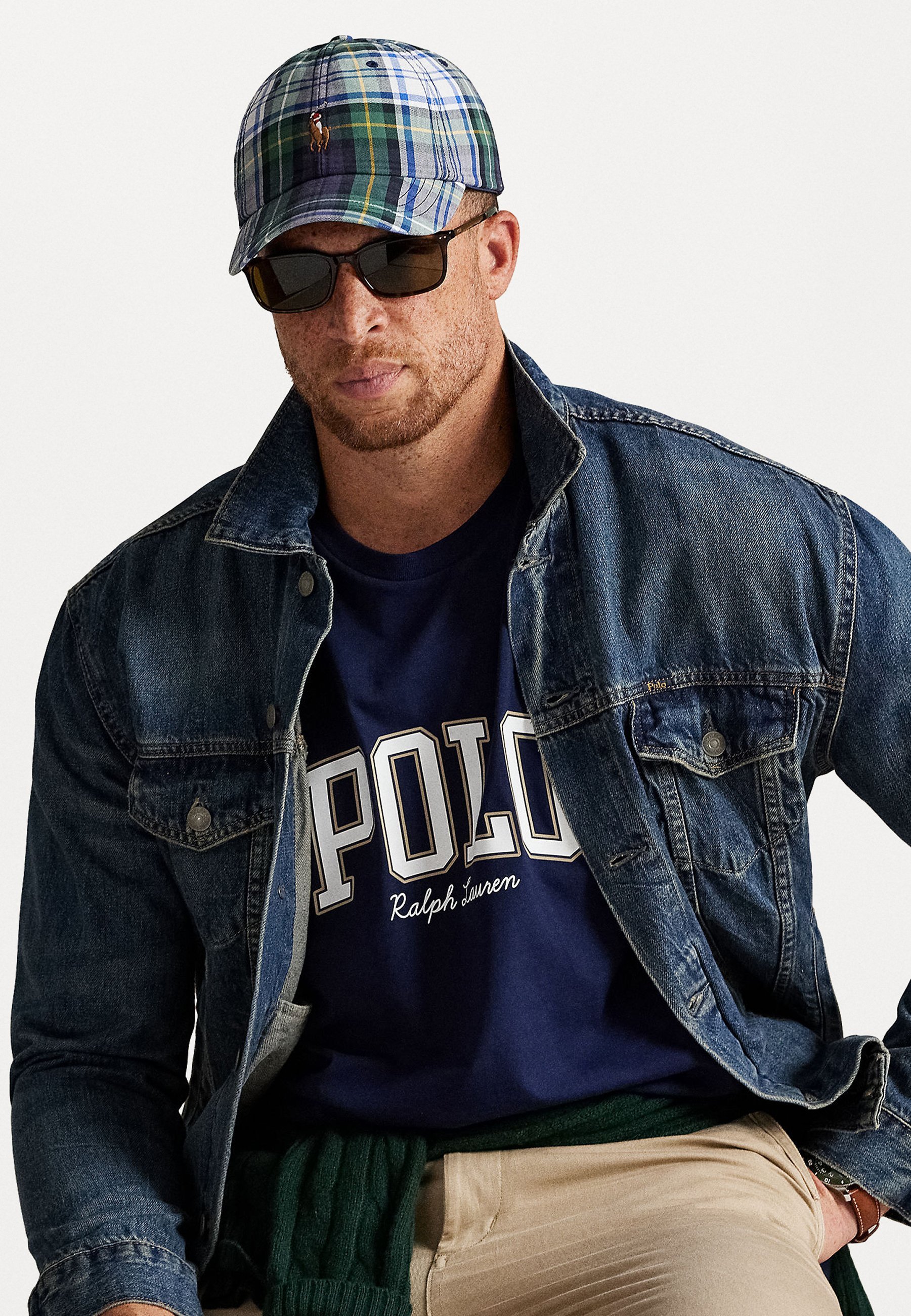 Polo Ralph Lauren Big & Tall LOGO JERSEY T-SHIRT - T-shirt met print - marineblauw