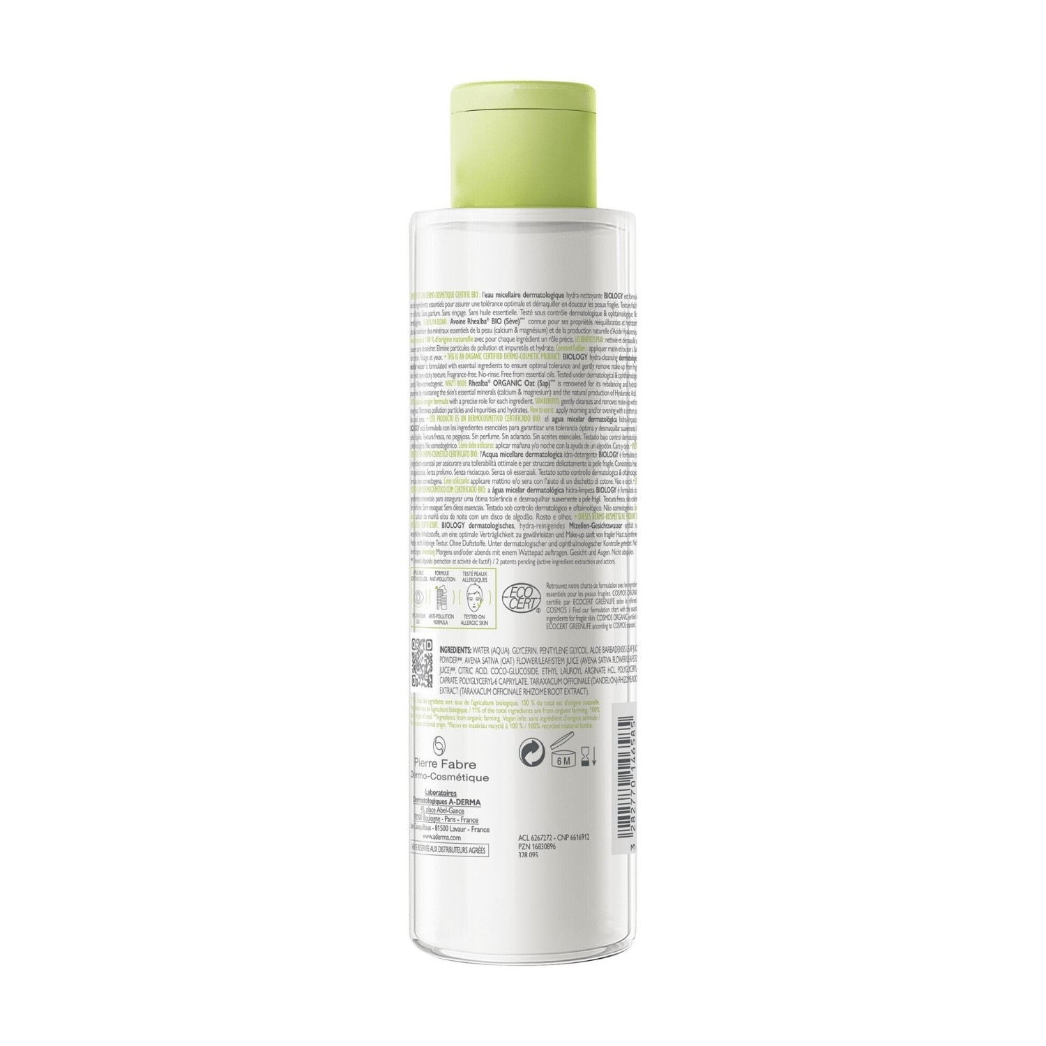 A-DERMA Eau micellaire dermatologique hydra-nettoyante