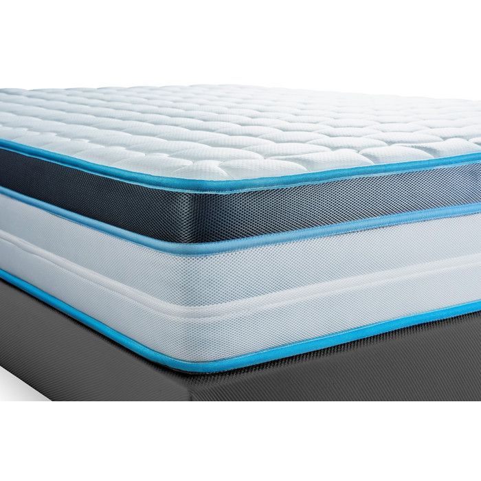 Ensemble sommier matelas 140x200 BodyFit Mémoire de forme - Ferme - Gris