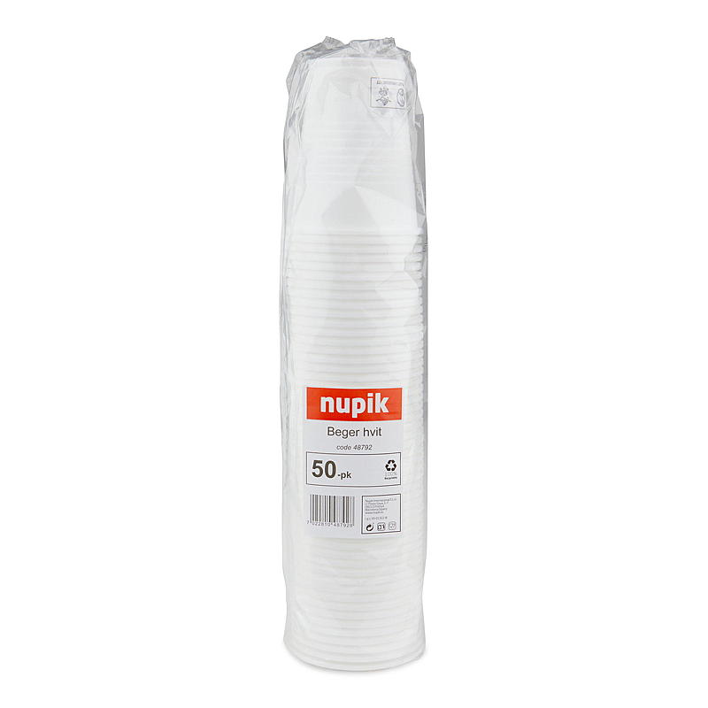 Gobelets Quick Cup, paquet de 50, blancs
