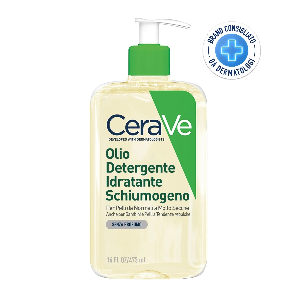 CERAVE CeraVe Hydrating Cleansing Oil 473 ml Reinigt, spendet Feuchtigkeit und beruhigt dank 3 essentieller Ceramide, Triglyceride und Squalen.