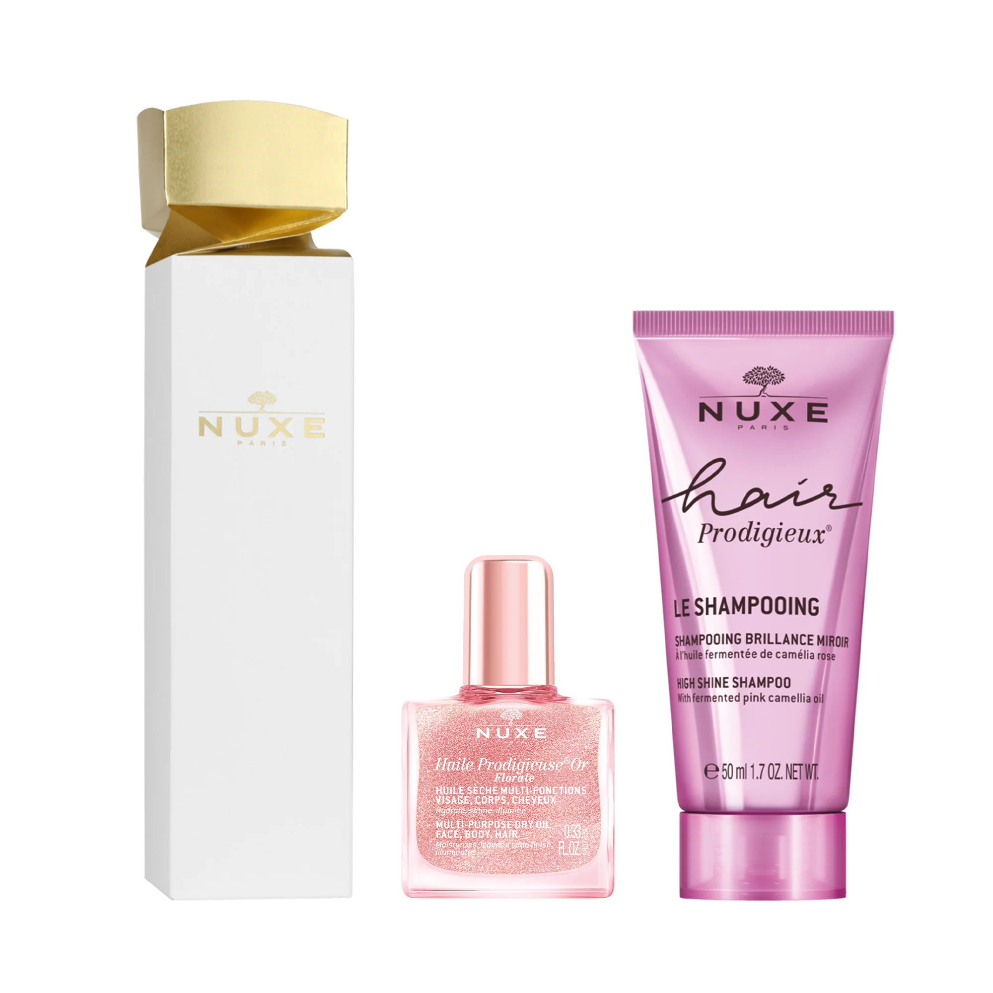 Huile Prodigieuse Cracker Glow - Cofanetti Viso e Corpo, Olio viso nutriente, Olio Corpo