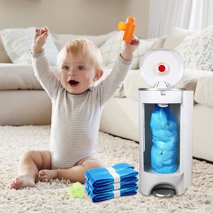 Lot De 8 Recharges Pour Mangeoires Anti-Odeurs Inodores Compatibles Avec Tommee Tippee, Foppapedretti, Twist & Click