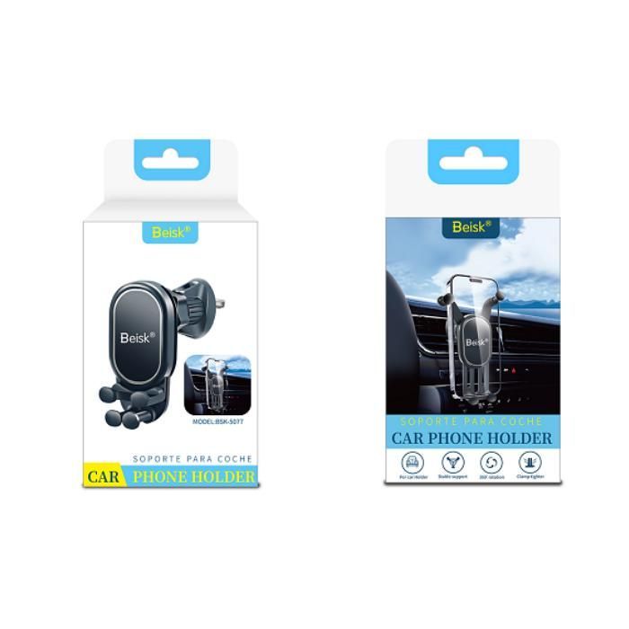 Supporto per telefono - Compatibile con la maggior parte degli smartphone - Supporto per telefono da auto - Nero