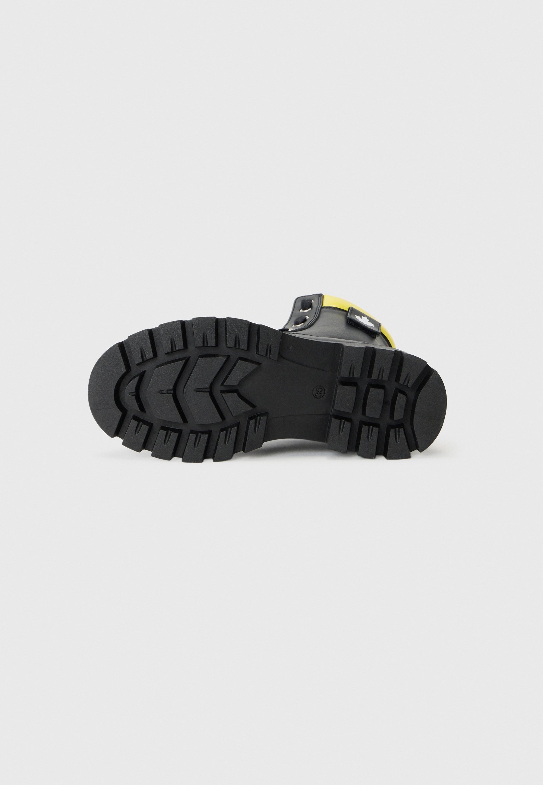 Dsquared2 UNISEX - Stivaletti stringati - nero/giallo