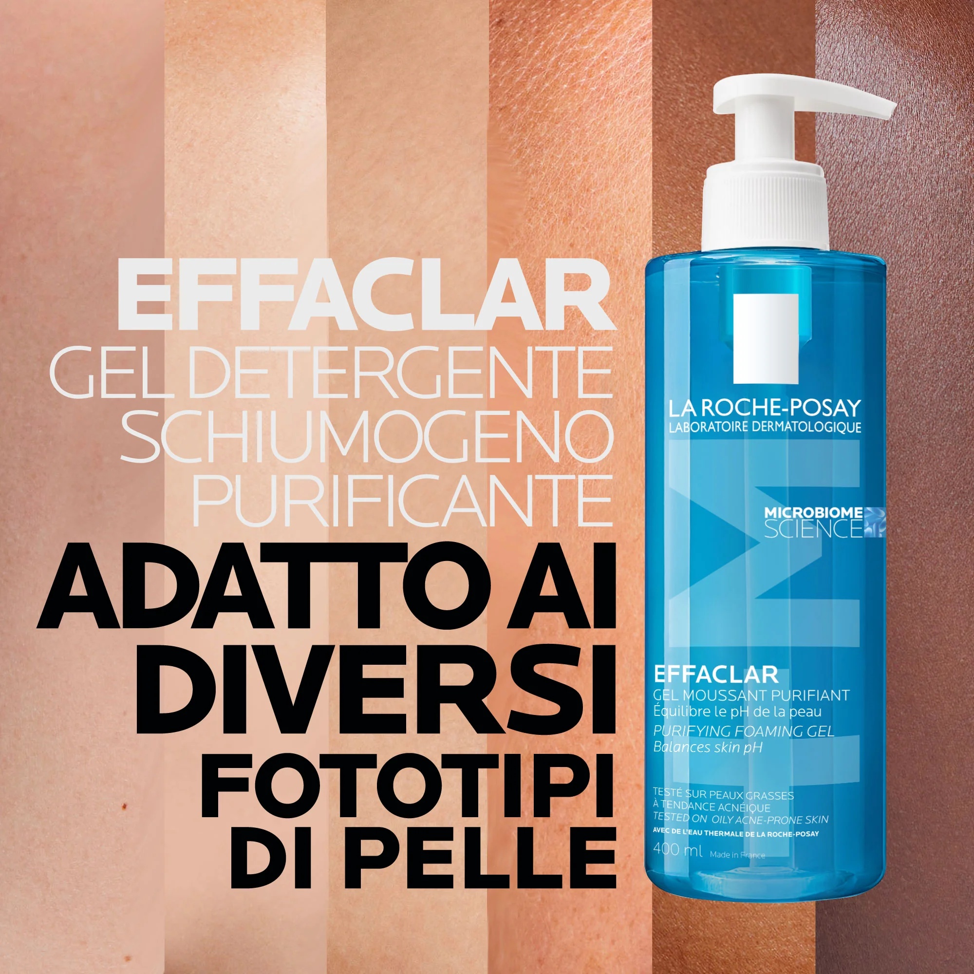 LA ROCHE POSAY La Roche Posay Effaclar Gel Mousse 400 ml Zuiverende reinigingsgel