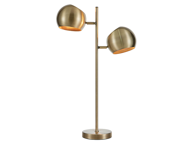 Lampa stołowa Edgar 2-punktowa metalowa złota