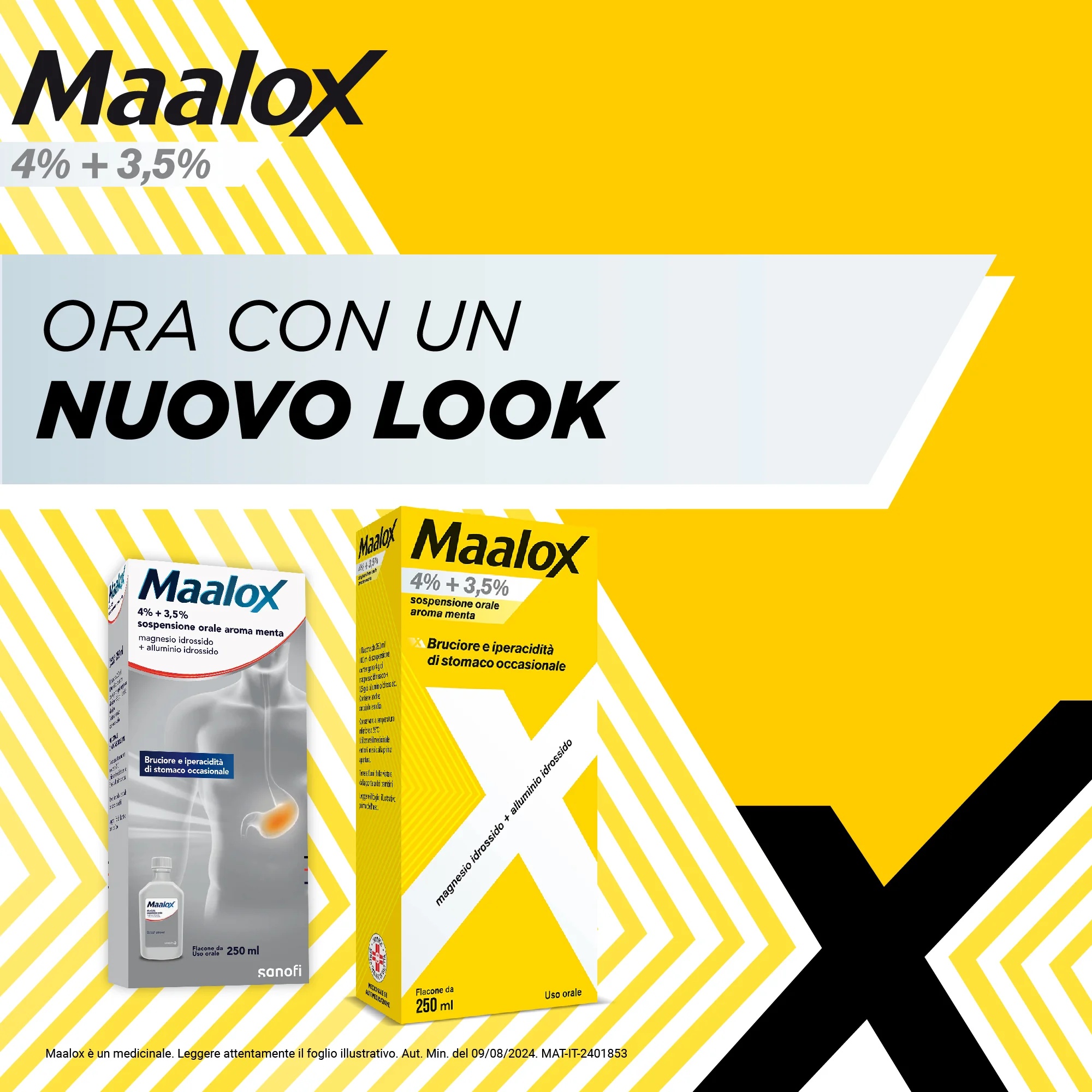 MAALOX Suspension buvable Maalox à la menthe 250 ml Antiacide