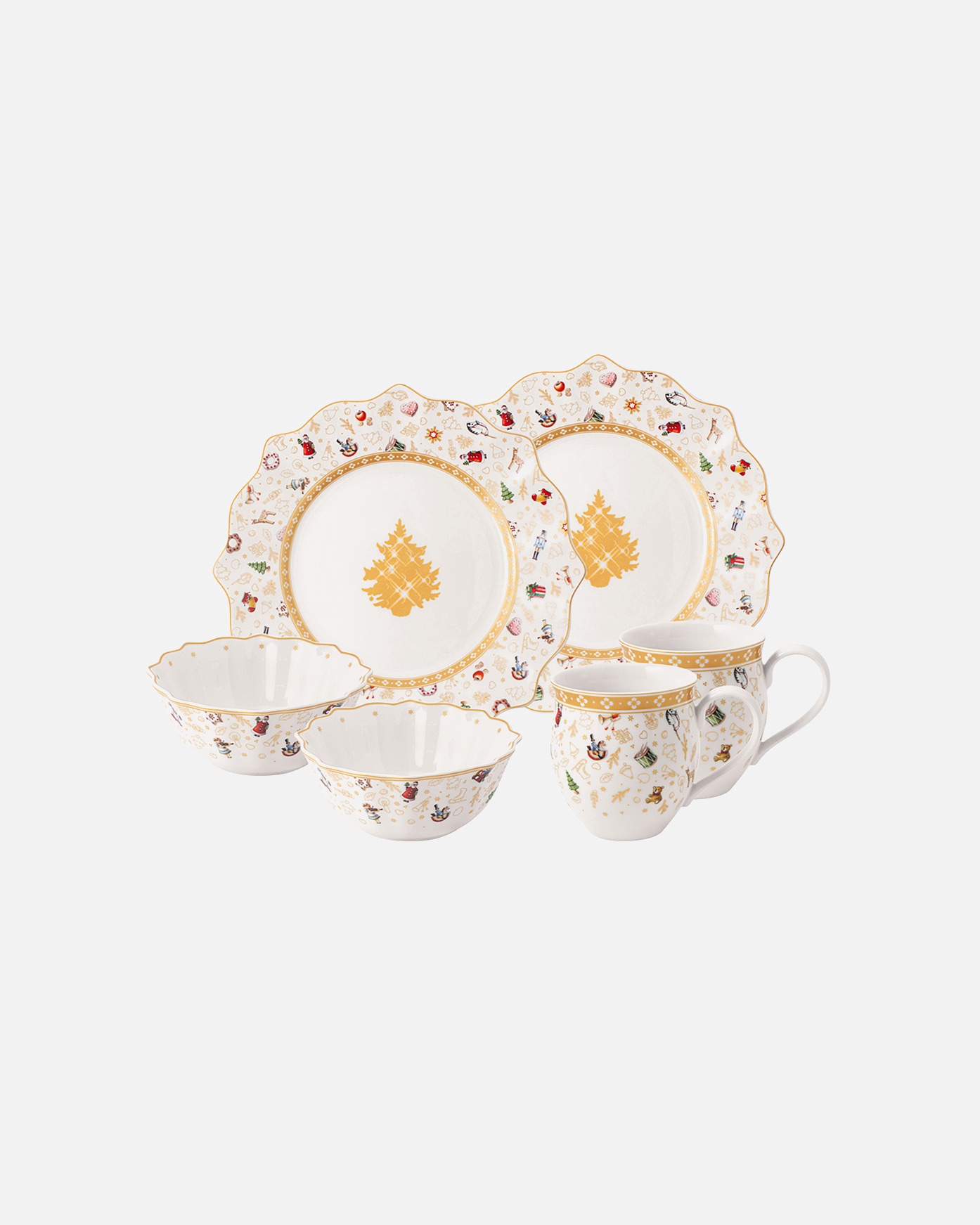 Service à petit-déjeuner Villeroy & Boch pour 2 personnes, édition anniversaire, 6 pièces ; Jouet Toy Joy – 1 pièce