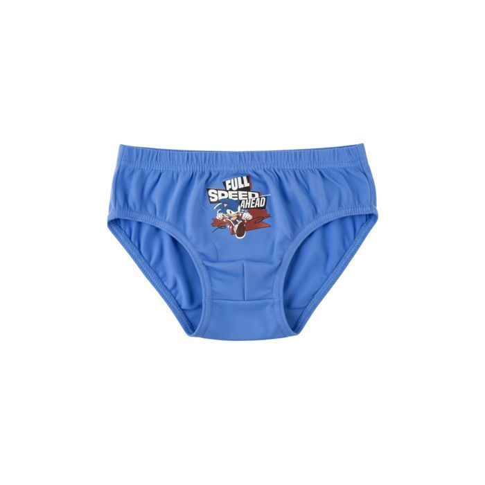 Ensemble de sous-vêtements garçon Sonic en coton avec trousse – multicolore