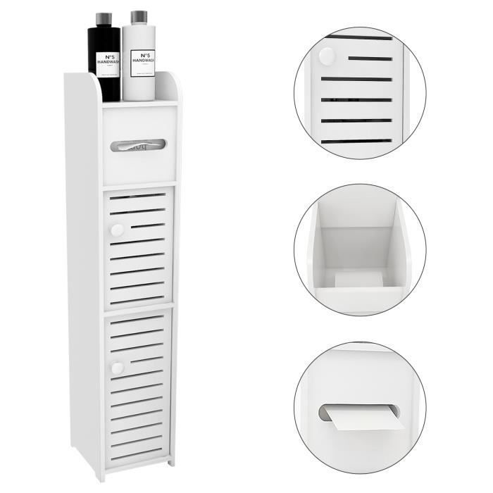 Mueble de baño Shenglimeii Estante de almacenamiento blanco Para baño, sala de estar, cocina, etc.