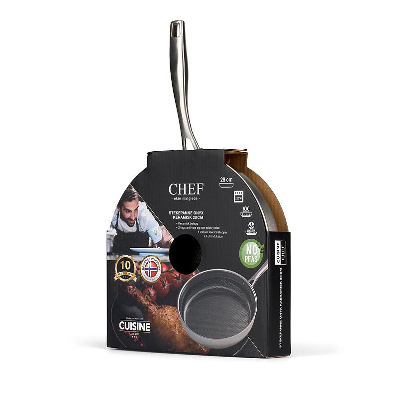 Cuisine Chef stegepande ø 28 cm Onyx keramik Cuisine Chef