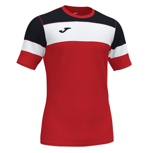  Tričko s krátkým rukávem Joma Crew IV, červeno-černé