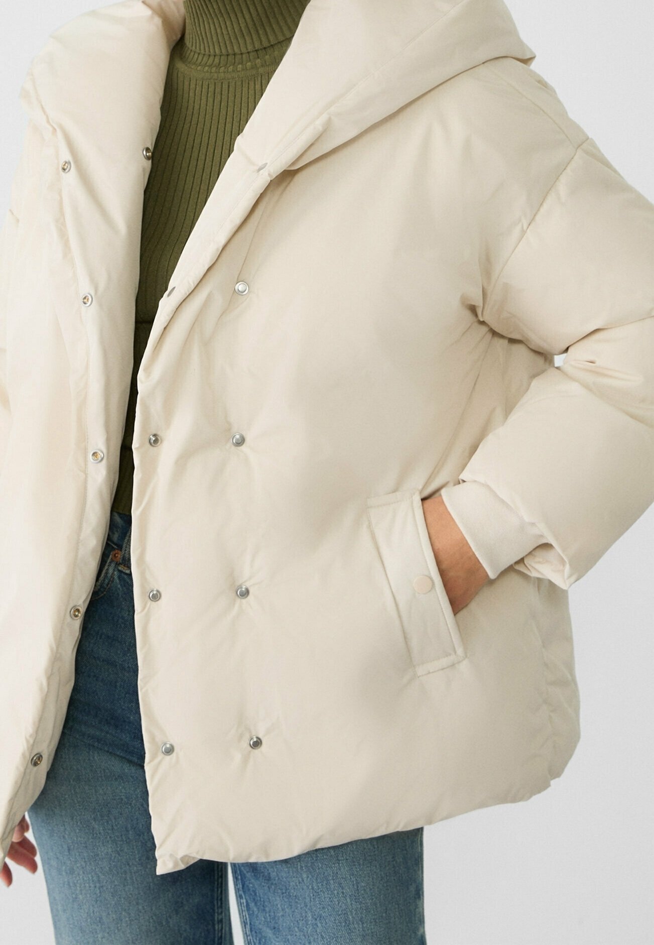 Giacca invernale Stradivari - pietra