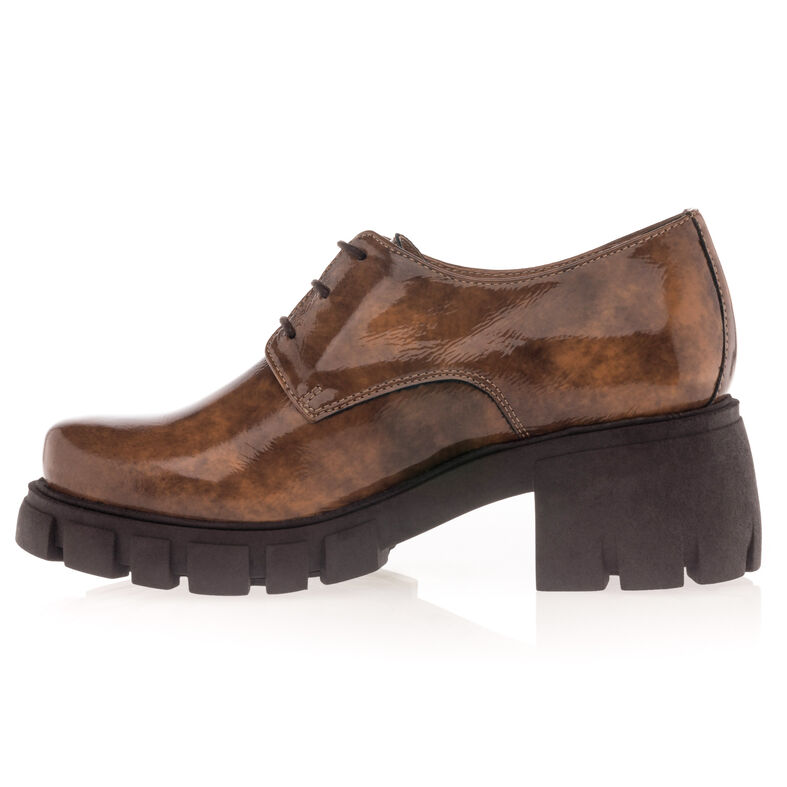 Bruine veterschoenen voor dames / Derbyschoenen
