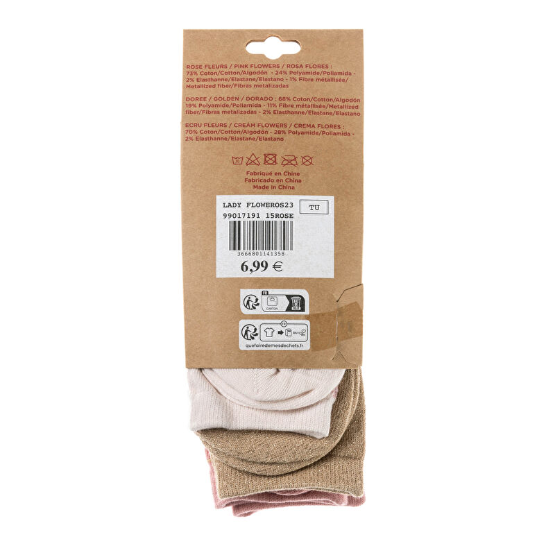 Chaussettes et collants Femme Rose