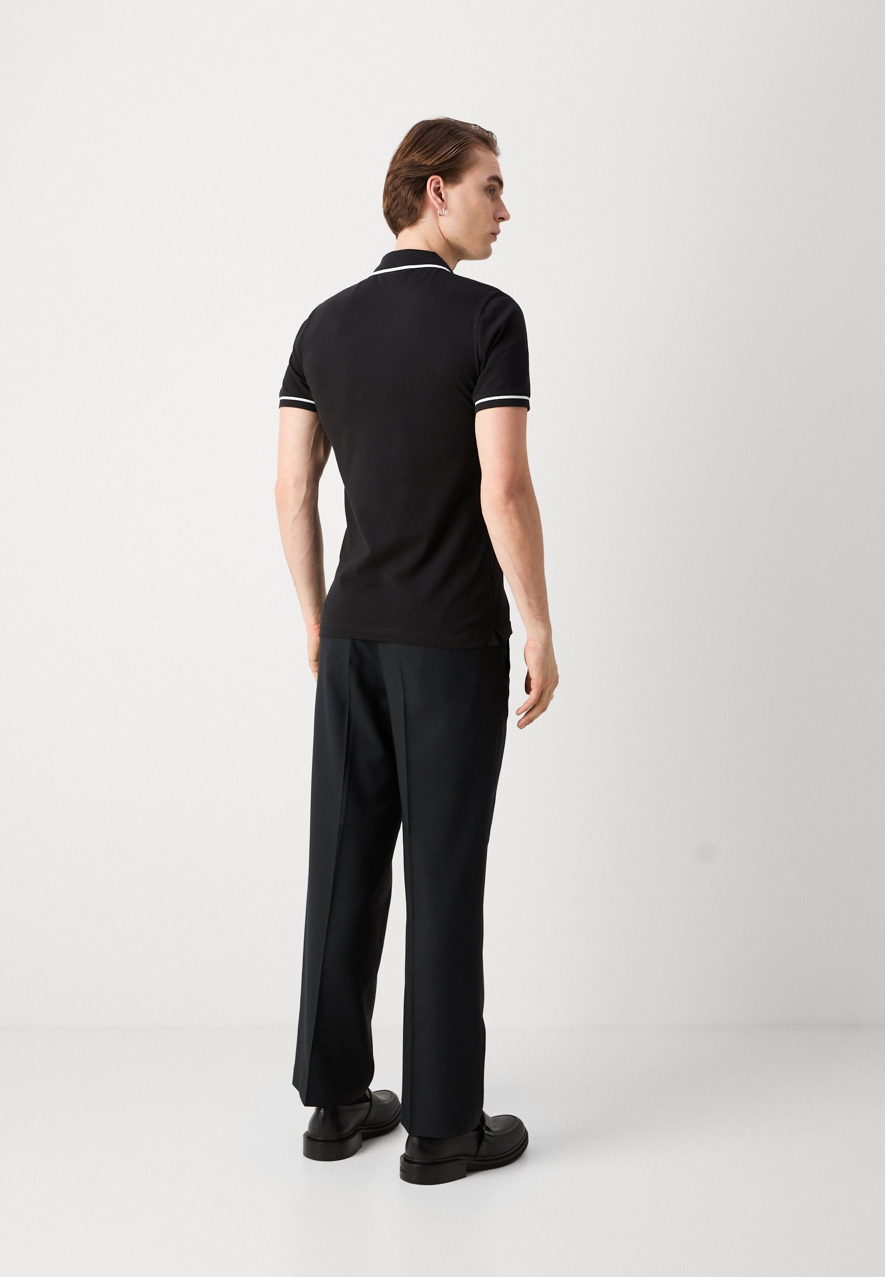 Calvin Klein Jeans TIPPING SLIM - Poloshirt - schwarz