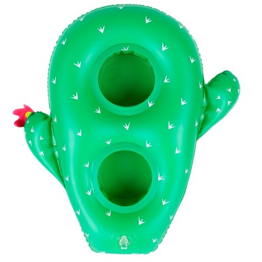Dessous de verre gonflable - Peut contenir 2 boissons - Cactus 34 x 33 cm