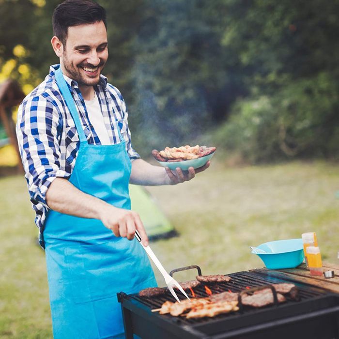 Ensemble professionnel d'ustensiles de barbecue en acier inoxydable avec sac facile à transporter (9 pièces)