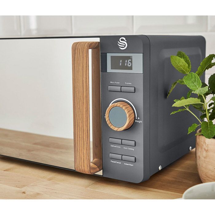 Digital Microwave 20L Modern Design Nordic SWAN SM22036GRYNEU 800W Gray