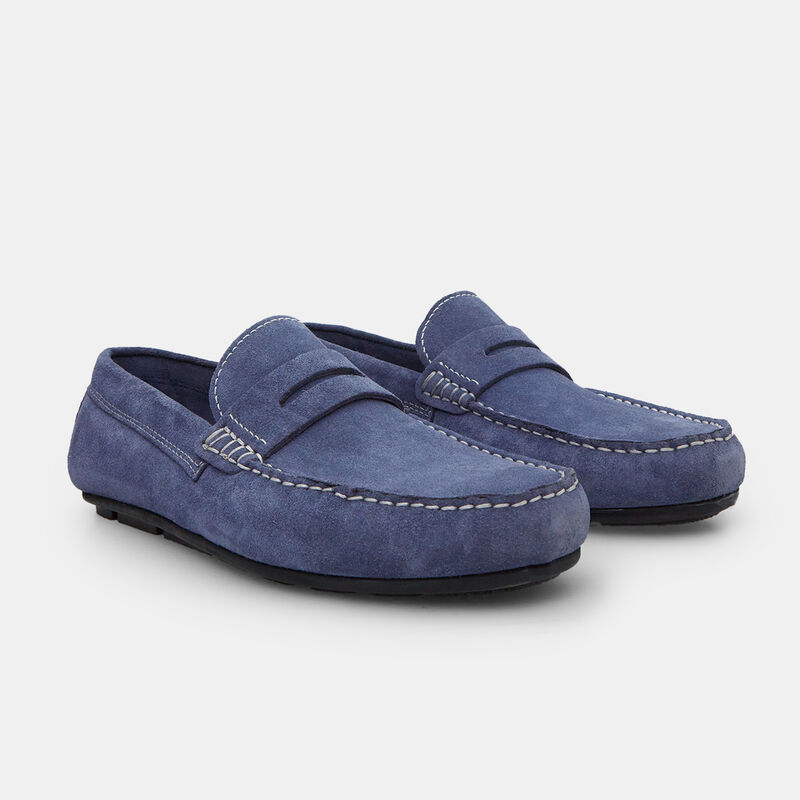 BATA Mokasyny zamszowe męskie