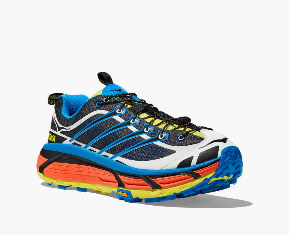 HOKA Mafate Three2 Negro/Azul Diva
