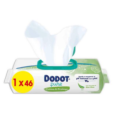 Dodot kūdikių servetėlės Aqua Pure Aloe Vera 46 vnt. 46 vnt.