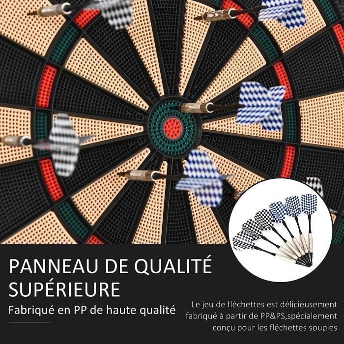 Electronic Dartboard, LCD Display with 27 Different Games + 243 Variations to Choose From + 6 Darts for 16 Players