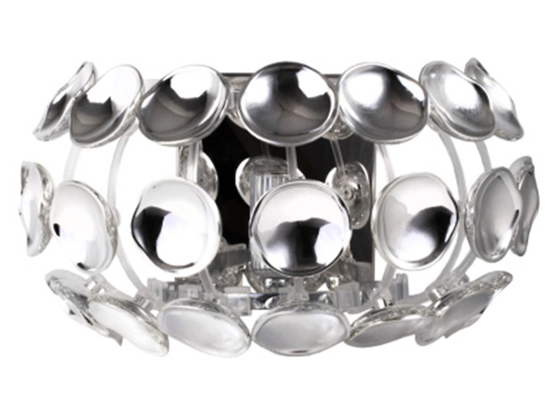 Kinkiet Ferrara metalowy srebrny